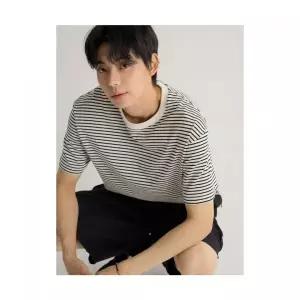 [백화점 정품] 에잇세컨즈 8SECONDS 데일리 스트라이프 반소매티 화이트