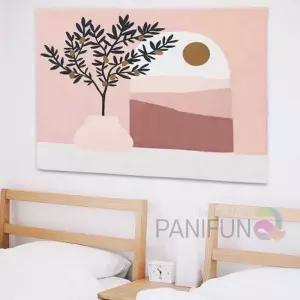 아트 원룸꾸미기 유화그림 대형 판매 포스터 인테리어 홈소품 거실 핑크 용품 엔틱 M 석양 집소품
