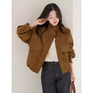 [모노앳디]샤온 스웨이드 레더 집업 자켓_P405167704