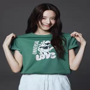 [백화점 정품] 폴햄 여성) 쿨코튼 디즈니 콜라보 기본핏 반팔티셔츠 PHG2TS2440