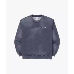 디아도라 diadora 스프레이 워싱 데님 맨투맨 청 D5323LFS18DNM 508166