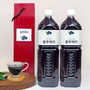 [미감미소]고창토박이가 만든 햇 블루베리원액 엑기스 1.5L x 2병/선물구성