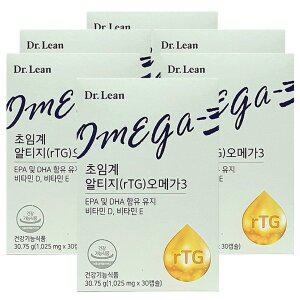 닥터린 초임계 알티지 rTG 오메가3 30캡슐 6개 6개월