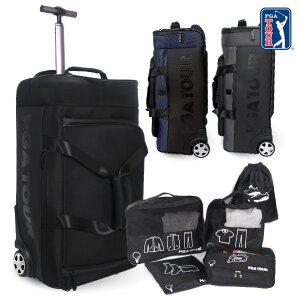 [피지에이투어][PGA TOUR] NEW 휠 캐리어 보스턴백+트래블 여행 파우치 6종 세트 / 여행