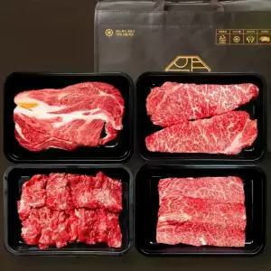 [압구정한우] 1++등급 한우 선물세트 1.3kg 프리미엄 꽃등심 (등심,살치살,채끝,특수부위) 투뿔 모듬 구이 마장동 소고기 설 추석 명절 부모님 감사 선물용 추천
