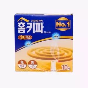 홈키파 디 모기향 무색소10개입 야외용