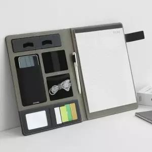 히키스 미팅회의 A4 가죽폴더 노트파일 오피스MemoPad