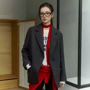 [롯데백화점]랩 원버튼 울혼방 자켓(AR4WJA60)