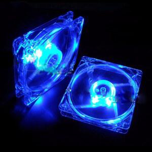 120mm PC 컴퓨터 팬 4 LED 케이스 다채로운 냉각 플라스틱 12CM C 쿨러 라디에이터 pk arsylid