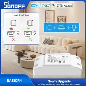 SONOFF BASICR4 WiFi 스위치 DIY 범용 차단기 릴레이 모듈 타이머 스마트 홈 매직 모드 eWeLink 무선 원격