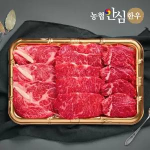 [농협안심한우] 1등급 으뜸구이 (등심500g+채끝300g+안심200g)/등바구니/총1kg
