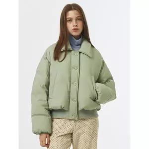 [보카바카]Hem Ribbed Crop Down VC239ODW001M
