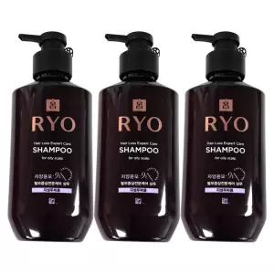 현이몰 려 자양윤모 9EX 증상전문케어 샴푸 지성 400ml x 3개 탈모샴푸 탈모 탈모관리 탈모용품 탈모개선