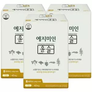 예지미인 윤슬 롱 팬티라이너 40매 X 3팩