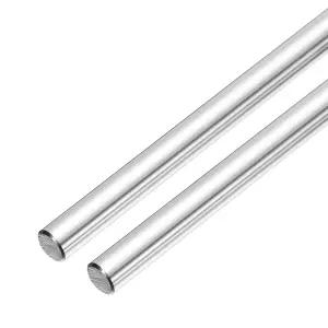 MECCANIXITY 선형 모션 로드 2Pcs 8mm x 150mm(0.31 5.91 ) 솔리드 케이스 경화 크롬 도금 레일 샤프트