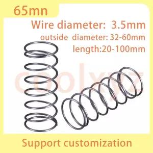 호환  1Pcs 65Mn 압축 스프링 직경 3.5mm 원통형 코일 리턴 스프링 해제 압력 직경 32mm  60mm