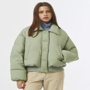 [오더먼트 바이 보카바카]Hem Ribbed Crop Down VC239ODW001M
