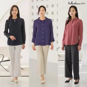 엄마옷 마담4060 블라우스 3종세트 중년여성 데일리 1+1+1 클래씨 -YHBL2502002-
