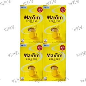 맥심 모카골드 마일드 커피믹스 200Tx4박스 800T