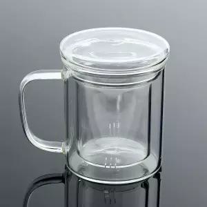 찻잔 커피잔 티머그 유리 차향 티컵 내열 350ml