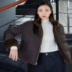 셀렙샵에디션 FW FAUX밍크 리버시블 구스다운 덕다운 다운점퍼 2072075469 565387