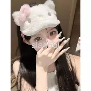  안대 산리오 플러시 수면 안대 마스크 기숙사 피로 완화 냉온 이중 압축