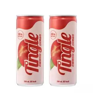 일화 고과즙 탄산 팅글 리얼에이드 신비복숭아 250mL X 24캔