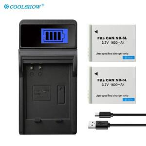 1600mAh 배터리 NB 6L NB-6L 캐논 파워샷 SX520 HS SX600 IXUS 85 95 200 210 105 충