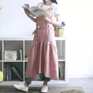 로맨틱 프릴앞치마 플로리스 카페 린넨앞치마