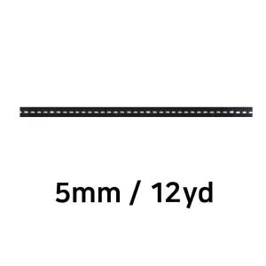 리본 골직 스티치 롤 폭 5mm 검정