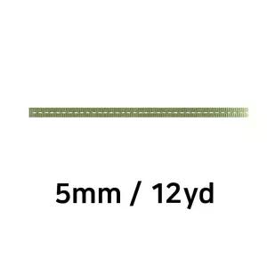 홈파티 스티치 롤 원단 끈 골직 포장 리본 5mm 폭 진카키