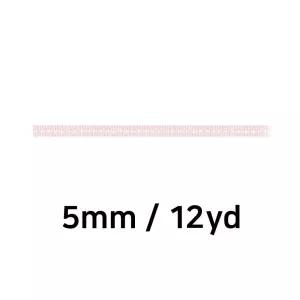 핑크 포장 스티치 원단 리본 폭 롤 홈파티 5mm 골직 끈