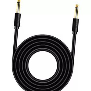(다올)6.35mm 음향 케이블 기타 베이스 스피커 연결선 1.5m