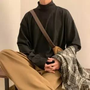 간절기 레이어드 목티 박스핏하프목폴라 반목 니트
