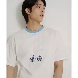 BEANPOLE MEN [정희기] 링거 반소매 티셔츠 화이트