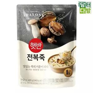 서치C1 CJ 햇반 전복죽 420g X 5개 비비고 전복420g 생활