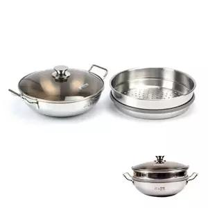 [엄지척]스텐 882MQW39 2단 양수 찜냄비 전골냄비 36cm 찜기 샤브샤브