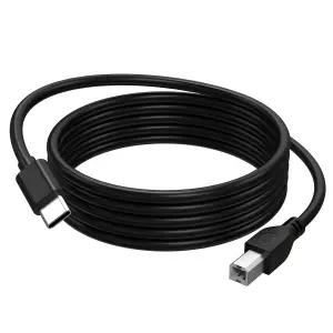 USB C MIDI 케이블 Type to B 인터페이스 리드 코드 야마하 컨트롤러 키보드 오디오 녹음기 피아노 믹서
