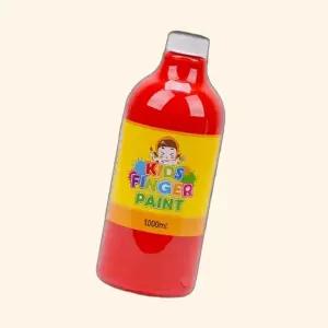 안전한 어린이 수성물감 DIY만들기 핑거페인트 빨강 1000ml