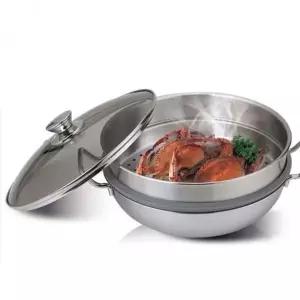 [제이큐]찜기 찜솥 36cm 3중 스텐 2단 찜통