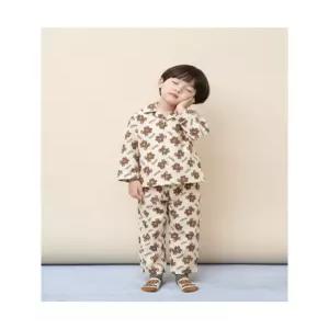 빈폴 키즈 곰돌이 폴키 파자마 2PCS 상하 세트 아이보리 (BI5X41U060) () 5564198