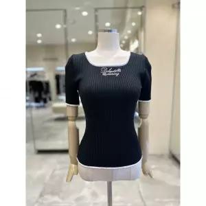 한정수량 [에고이스트] 로즈레터링 배색 반팔니트 ES2OKH51 2814330