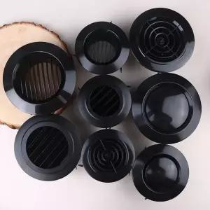 원형 덕트 환기 커버 75/100/125mm 에어 벤트 배출 밸브 그릴 공기순환