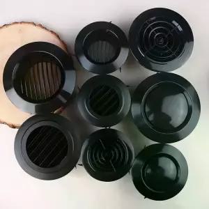 원형 덕트 환기 커버 75/100/125mm 에어 벤트 배출 밸브 그릴 공기순환