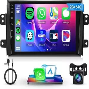 스즈키 SX4 20062013용 2+64G 안드로이드 스테레오 9인치 터치스크린 GPS 내비게이션 블루투스 USB WiFi