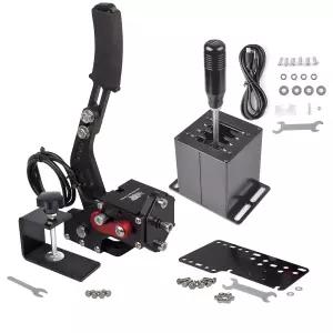 Thrustmaster T300RS/GT가 장착된 G29 G27 G25 G920용 CNRAQR PC USB 핸드브레이크 및 레이싱 게임