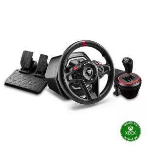 스러스트마스터 T128 X 레이싱 휠 페달 및 시프터 번들 XBOX PC 하이브리드 구동력 피드백 900도 회전 7단