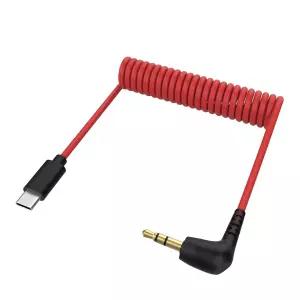 iixur USB C에서 3.5mm TRS 마이크 케이블 Rode Wireless GO 2 ME VideoMic II Holland Lark M2 150 MAX 15