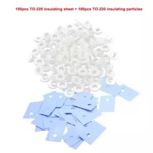 TO 220 트랜지스터 절연 와셔 100PCS 실리콘 패드 시트 스트립