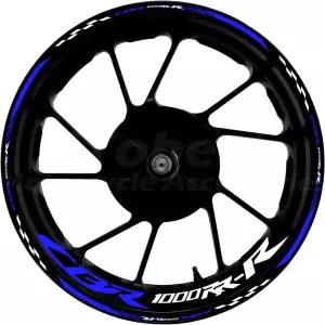 CBR 17인치 휠 림 스티커 데칼 테이프 CBR1000RRR 20042025 오토바이 반사 스트라이프(다크 블루)와